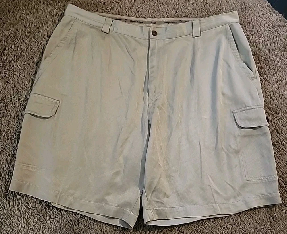 Tommy Bahama Beige Relax Men's Size 40 Chino Shorts Silk/Cotton