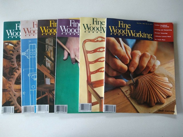 Fine Woodworking Magazine BACK ISSUES 1986 Full Year 6 