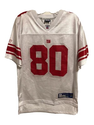New York Giants Reebok Jeremy Shockey Youth Kids Jersey White Large 14-16 
