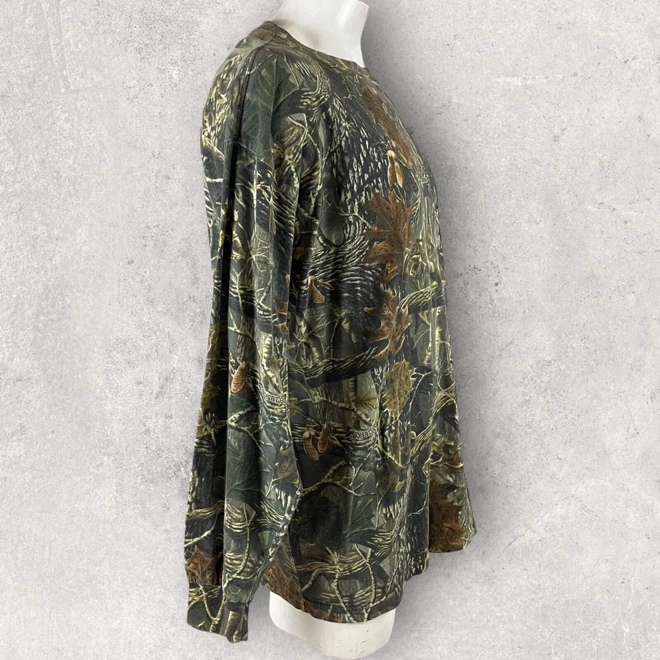 Cabelas Shirt Mens 2XL Seclusion Camo 3D Hunting Pullover Military Camp 1440 - Image 4 of 4