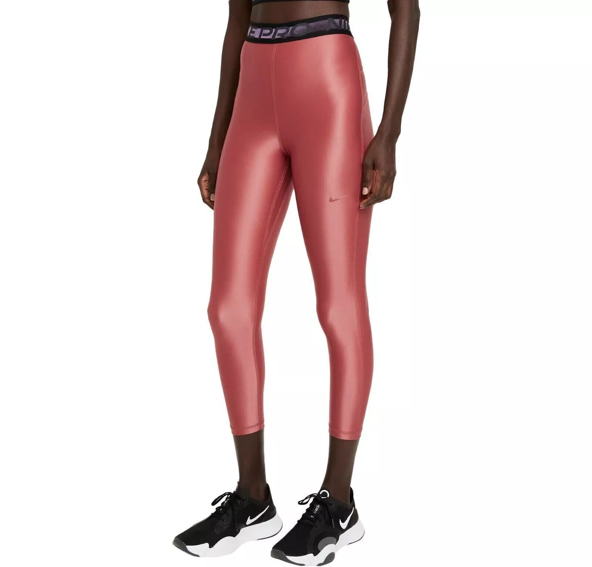 NWT Women's Nike Pro High Rise 7/8 Canyon Rust Leggings XXS MSRP $55.00