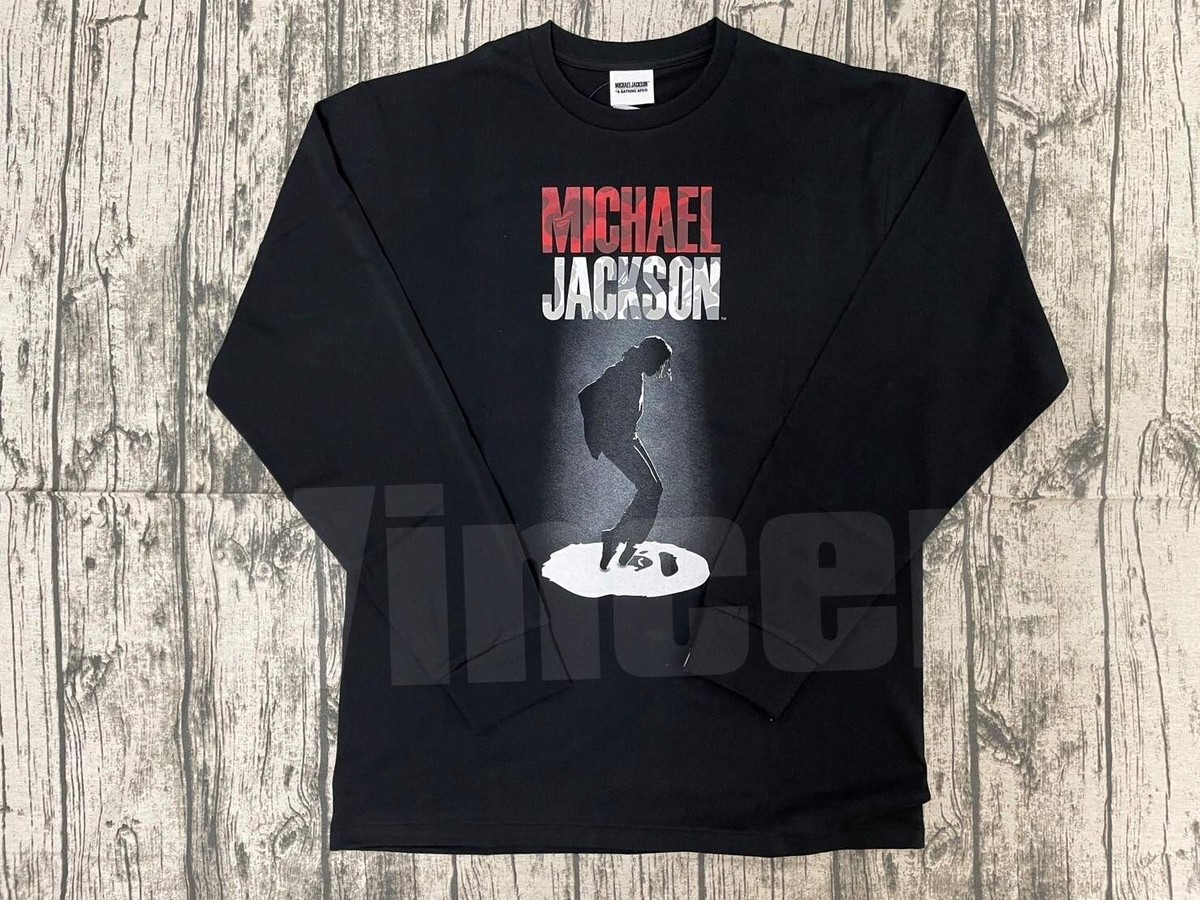 BAPE X MICHAEL JACKSON L/S TEE ブラック/L｜ファッション