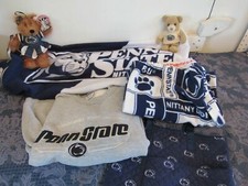 Penn State University Nittany Lion Plush Throw Sweatshirt Bag Fleece Bottoms Lot