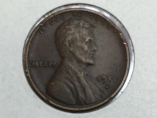 1911-S Lincoln Cent in extra fine
