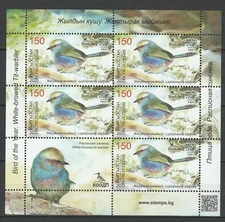 Kyrgyzstan 2020 Birds MNH sheet