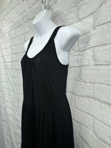 F&F Summer Shift Dress Black Size 6 Casual Holiday Sleeveless Stretchy Holiday - Picture 4 of 8