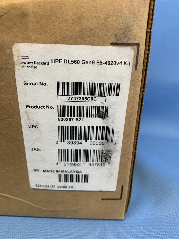 New Sealed HPE ProLiant DL560 G9 10 Core 2.1GHz Xeon E5-4620 V4 CPU Kit HP Gen9 - Image 4 of 4