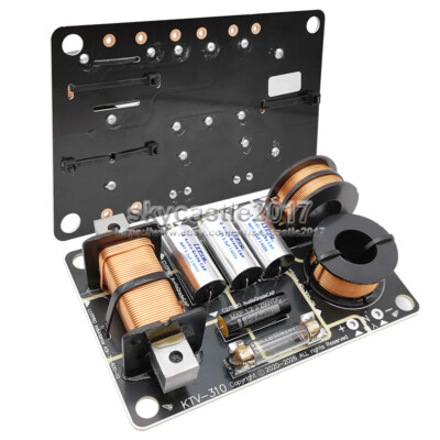 1pcs 500W 2 Way 3 Unit Speaker Frequency Divider Filter Board High-Low Crossover