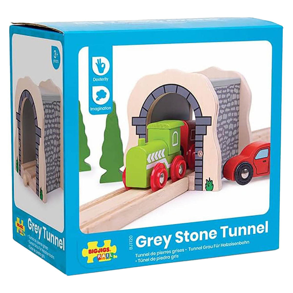 Bigjigs Rail Tunnel Rot Für Holzeisenbahn – 14,2 Cm Backstein-Tunnel Für Spielzüge