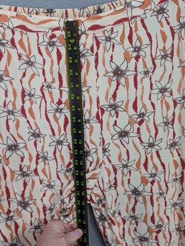 Adini Women's Plus Pull On Pants Floral Boho Wide Leg High Rise Viscose 4X NWT - Picture 9 of 13