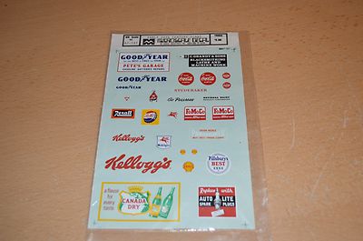 Krasel HO Scale Early 20th Century Signs 87-197 NEW SEALED