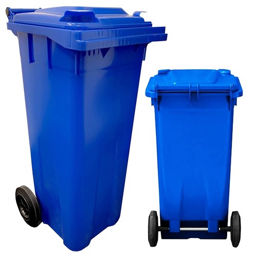 140L Litre Plastic Wheelie Bin for Waste Management & Recycling Compact