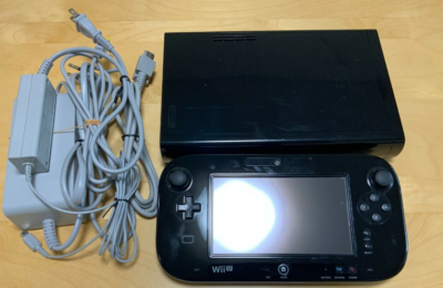 Nintendo Wii U BLACK Console 32GB w/ Game Pad & Cable
