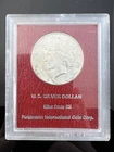 1923 90% Silver Peace Dollar Paramount Int. Coin Red Holder Mint State 65
