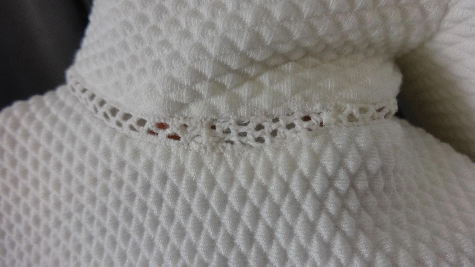 OFF WHITE $425 NUOVO CON ETICHETTE REBECCA TAYLOR DONNA BIANCO SPORCO VESTIBILITÀ E SCAMPANATO MAGLIA TESTURIZZATA TAGLIA 0