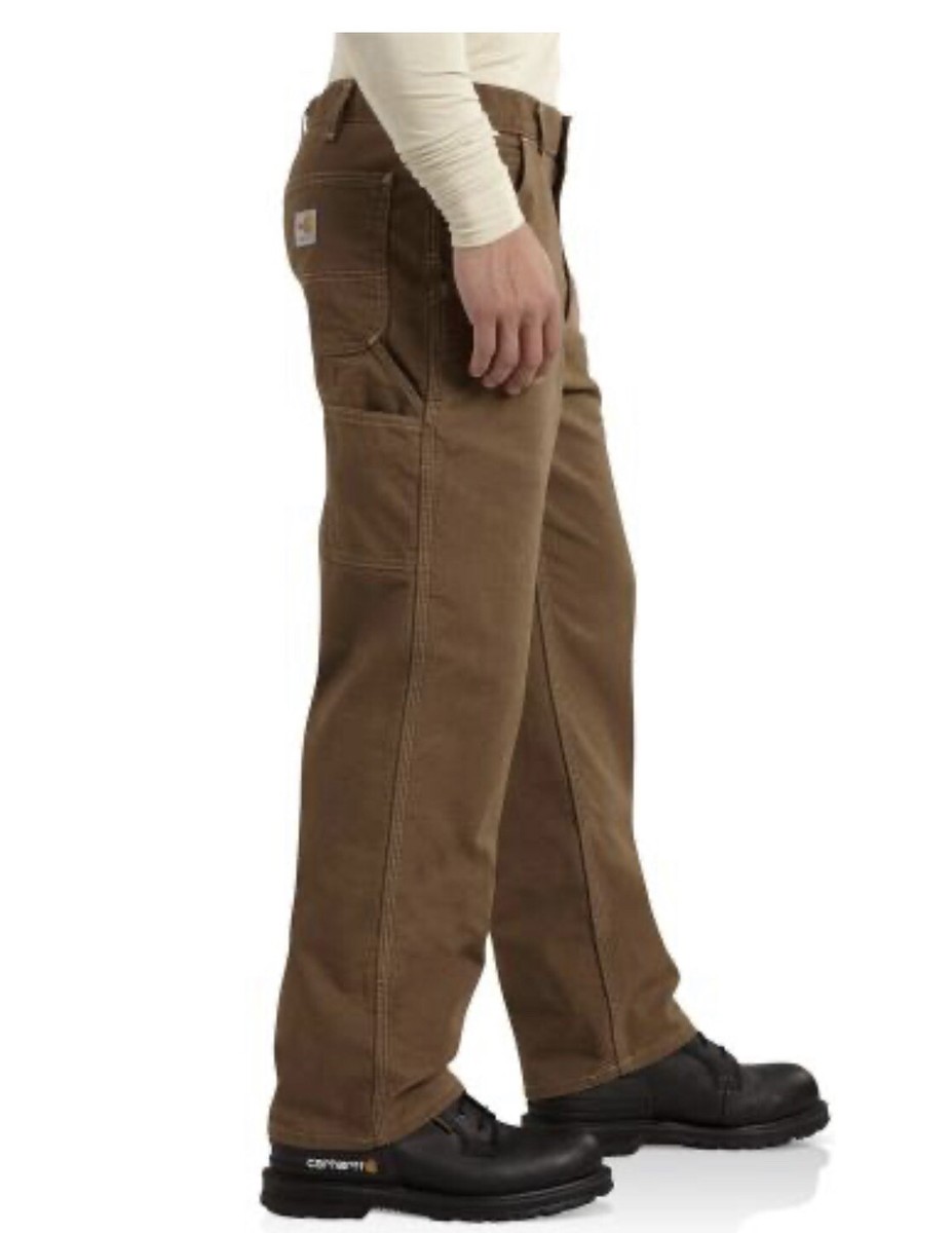 New Carhartt FR Washed Duck Work Dungaree Mid-Brown 100791-246