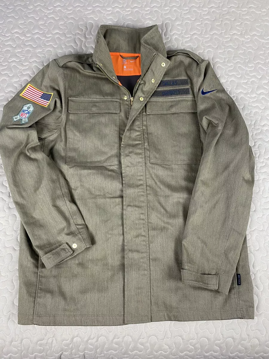 Nike Dallas Cowboys Salute to Service Military Jacket mens sz L On Field  Coat