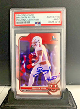 Braelon Allen 2023 Bowman U signed autograph card PSA Slab Wisconsin Badgers