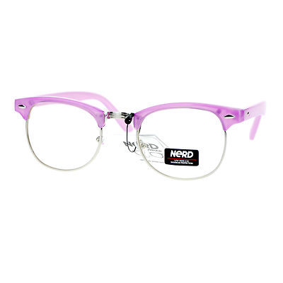 Pastel Color Clear Lens Glasses Designer Club Fashion Eyeglasses