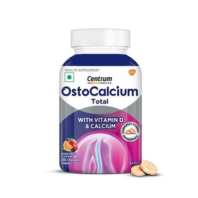 Centrum Ostocalcium Total Chewable 30 Tabs Vitamin D & Calcium For Bones & Joint