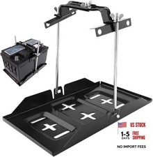 Battery Hold Down Tray Kit, Universal Battery Storage Holder, Metal Battery