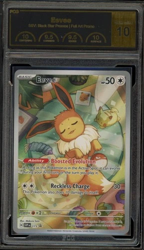 Pokemon Eevee Prismatic Evolutions ETB Promo SVP EN 173 PCG 10 Gem Mint