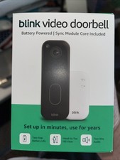Blink Video Doorbell Battery 2nd Generation w/Sync Module Black - New