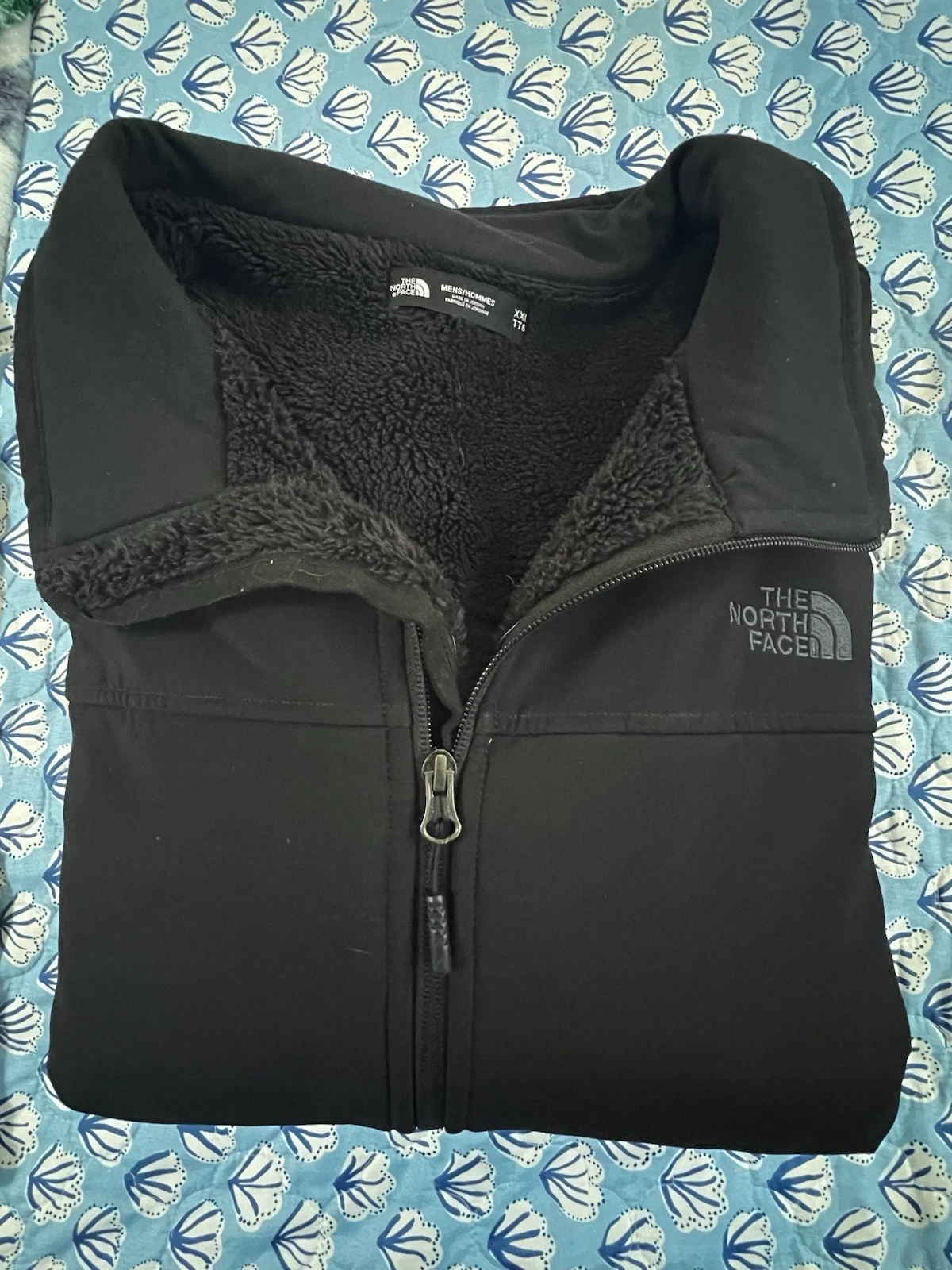 The North Face Apex Chromium Thermal Jacket Mens 2XL Black Full Zip Fleece-lined