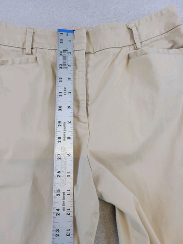 Pendleton Bermuda Shorts Womens Size 10 White / Tan 90s Y2k Beach Preppy - Picture 4 of 12