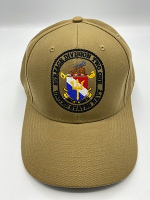 The Corps US Navy Surface Division Two One Logo Beige Baseball Cap Hat One Size