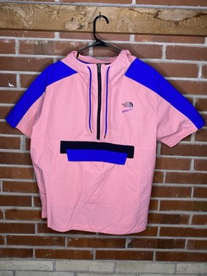 The North Face Extreme Wind Shirt Men XL Climb Walk Hooded 1/2 Zip NF0A4AM3