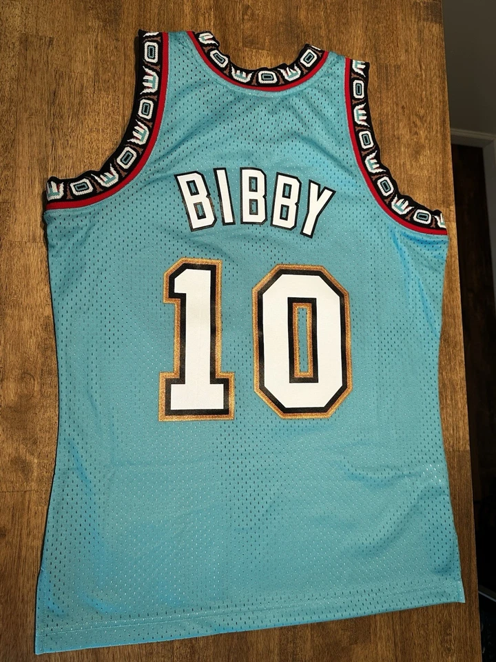 Camiseta deportiva retro Mike Bibby Vancouver Grizzlies verde azulado [mediana nueva con etiquetas] Foto 3 de 3