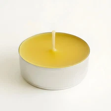 Tealight Beeswax Candles Aluminum Cups BULK