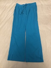 Healing Hands Scrub Pants large Womens teal