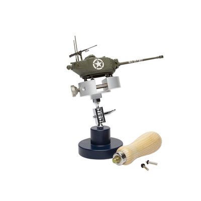 Modelcraft 2-in-1 Work Holder with Non-slip Base and Wooden Handle