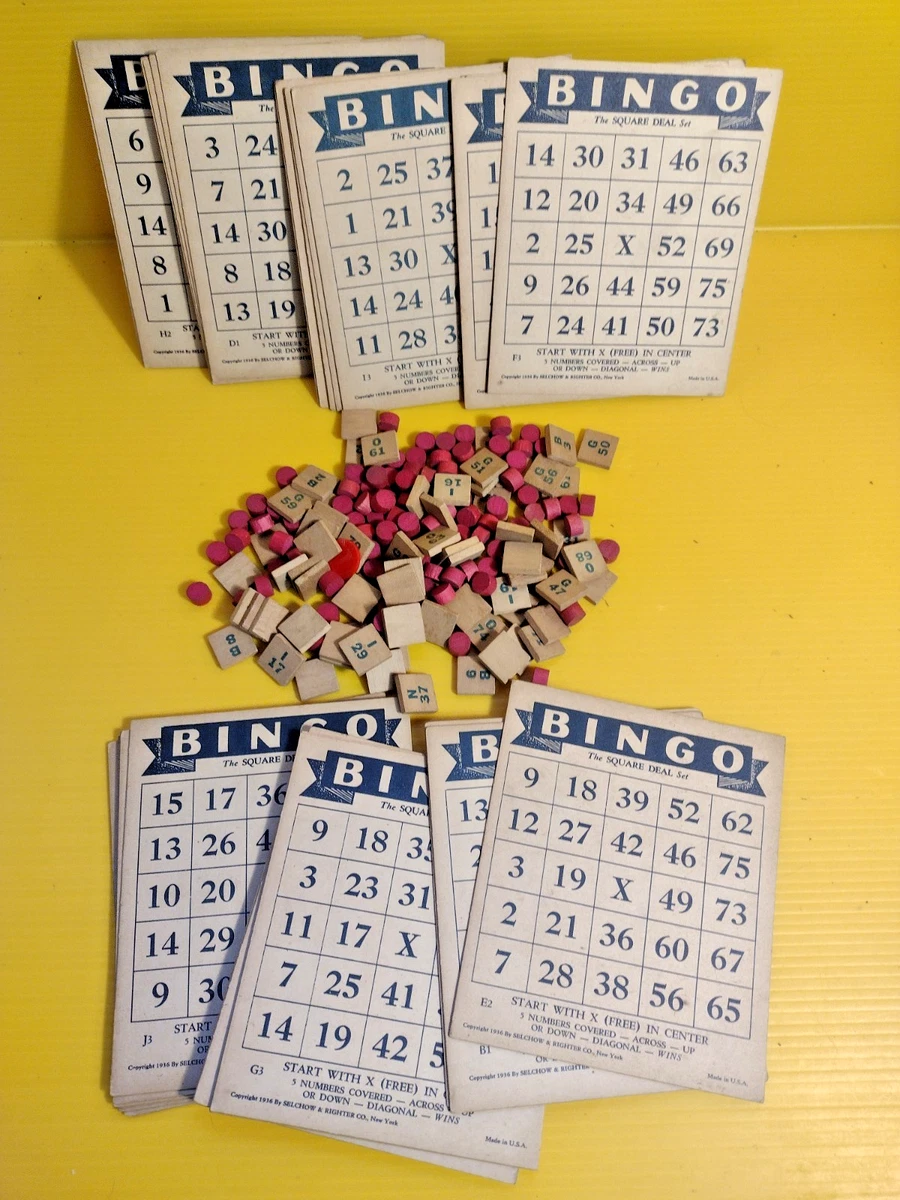 Bingo 1936 Year Vintage Manufacture Board & Traditional Games for