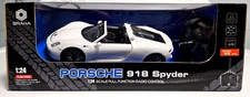 Braha Porsche 918 Spyder 1/24 RC-Full Scale Car White