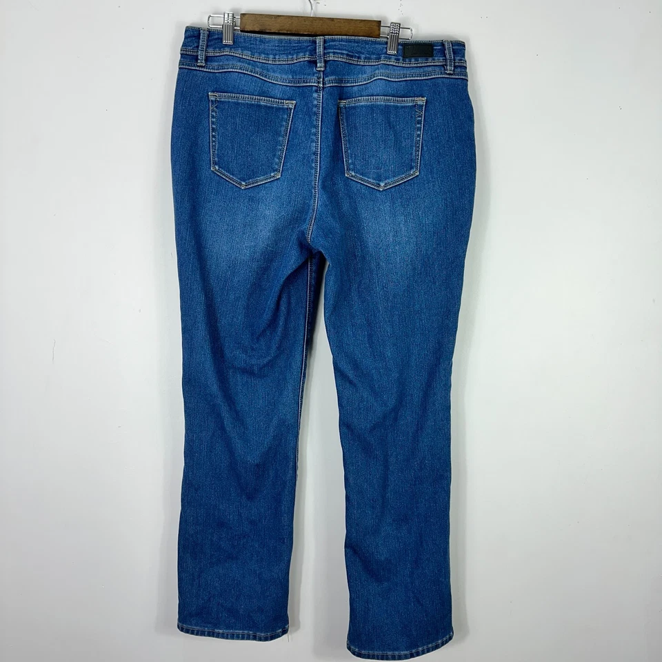 Natural Reflections 16 Blue Flannel Lined Jeans Fleece Lined Warm Outdoors - Image 2 of 4