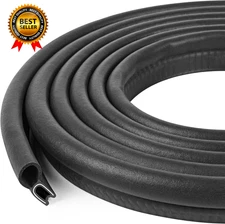 Automotive Door Weather Stripping 10Ft Car Door Rubber Edge Trim Seal Strip 