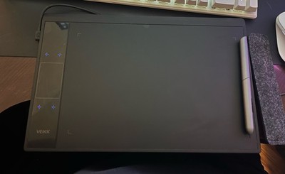 VEIKK A30 10x6'' Graphics Pen Tablet, USB, Stylus, Cable & Quick Start Guide