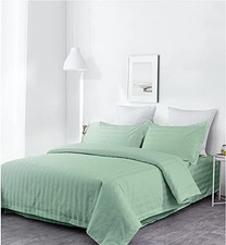 , Stripe Super Soft, California King/King 100 Cotton 3pcs Duvet Cover Pillow...