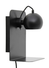 Frandsen Ball USB Wandlampe schwarz Metall mit Magnetkopf