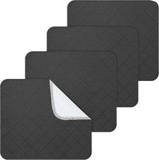 Waterproof Incontinence Chair Pads Washable Non Slip Seat Pad 18"x16" 4-PACK