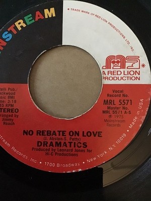 The Dramatics - No Rebate On Love / Feel It - M-