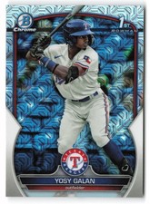 2023 Bowman Chrome #BCP-221 Yosy Galan Chrome Prospects Mojo Texas Rangers