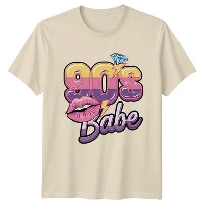 90s Babe Retro T-Shirt Nostalgic Vintage Style Graphic Tee
