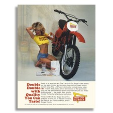 Vintage In-N-Out Burger Double Double Poster Ad Metal Print 18x24 24x32 Vintage In-N-Out Burger Double Double Poster Ad Metal Print 18x24 24x32