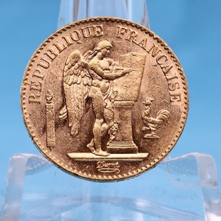 Frankreich 20 Francs 1890 A Stehender Engel Genius 6 45 Gramm 900 Gold Vz