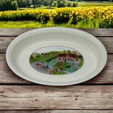 Villeroy and Boch Oval Baking Casserole 12" Naif Design Germany Country Farming