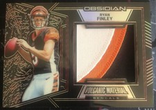 RYAN FINLEY 2019 Obsidian Volcanic Material #VM-6 Rookie Patch 4/5 Bengals RC